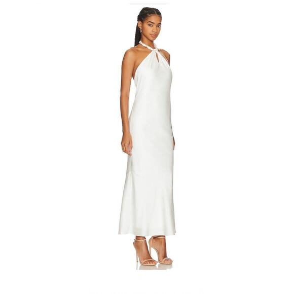 NWT Generation Love Bea Halter Maxi Dress White size Small - Picture 2 of 9